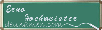 Erno Hochmeister Visitenkarte